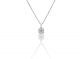 Illusion Set Solitaire Diamond Pendant in 18k White Gold (0.55ct. tw.)