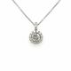 Round Diamond Halo Pendant in 14kt. White Gold (0.94ct. tw.)