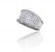 Women's Invisible Set Princess Cut Diamond Ring in 18k White Gold (2.70ct. tw.)