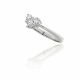 Illusion Set Heart Shaped Diamond Ring in 18k White Gold (0.52ct. tw.)