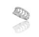 Wide Band Ladies Diamond Ring in 18k White Gold (1.00ct. tw.)