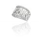 Wide Band Ladies Diamond Ring in 18k White Gold (1.25ct. tw.)