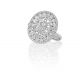 Illusion and Micropave Ladies Diamond Ring in 18k White Gold (2.00ct. tw.)