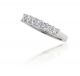 Princess Cut Diamond Seven Stone Ring in 14kt White Gold