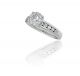 Illusion Set Diamond Ring in 18k White Gold (0.90ct. tw.)