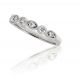 Vintage Art Deco Milgrain Marquise and Round Diamond Ring in 14k White Gold (0.32ct. tw.)