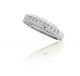 Three Sided Round & Princess Cut Pave Set Diamond Band in 14kt White Gold (1.03ct. tw.)