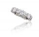 Round And Double Baguette Bar Channel Diamond Eternity Band