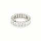 Emerald Cut Diamond Eternity Band in 18kt. White Gold (6.20ct. tw.)