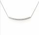 Diamond Curved Bar Necklace in 14kt. White Gold (0.50ct. tw.)