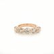 Champagne Diamond Five Stone Diamond Ring in 14kt. Rose Gold (3.51ct. tw.)