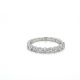 Floating Diamond Single Prong Wedding Band in 14kt. White Gold (0.54ct. tw.)