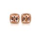 Morganite Halo Diamond Earrings in 18kt. Rose Gold (4.80ct. tw.)