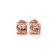 Cushion Cut Morganite Stud Earrings in 14kt. Rose Gold (2.90ct tw.)