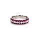 Ruby and Diamond Band in 18kt. White gold (0.97ct. tw.)