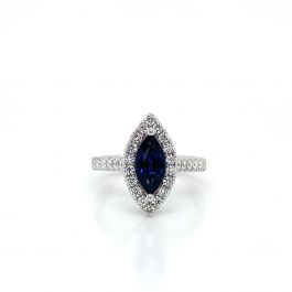 Marquise cut white sapphire ring store