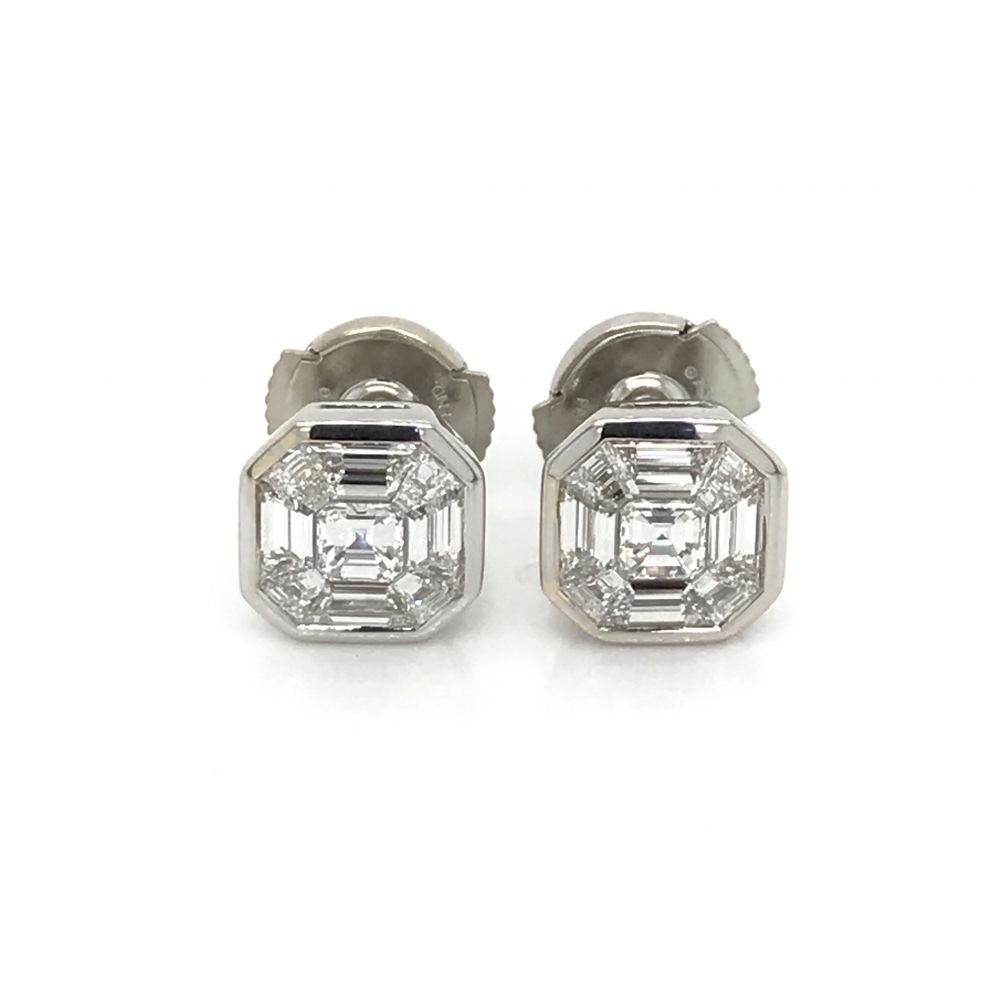 Diamond shop baguette studs