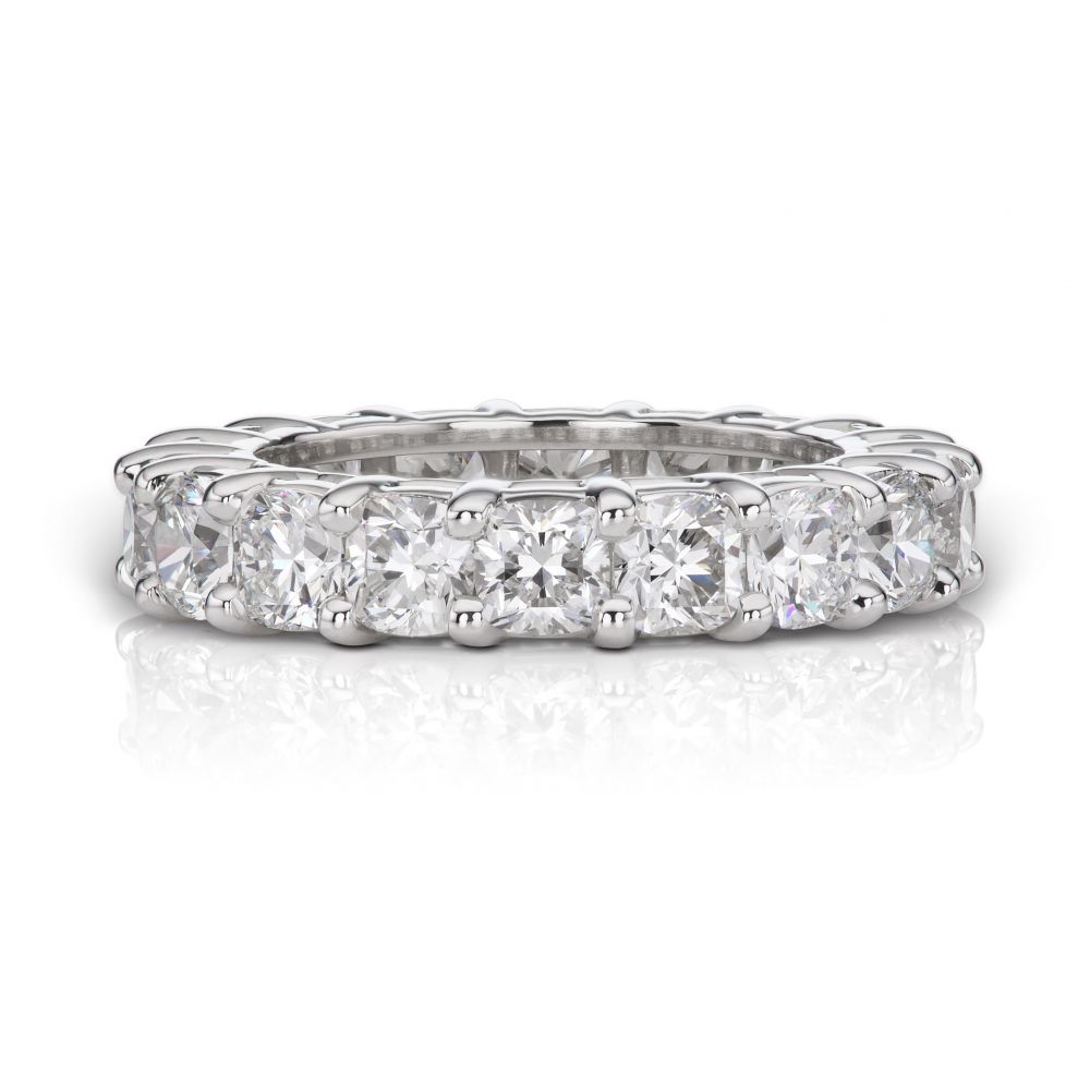 Cushion eternity ring sale