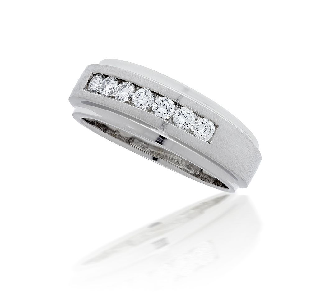 Channel Set Diamond Ring at Diamond and Gold Warehouse