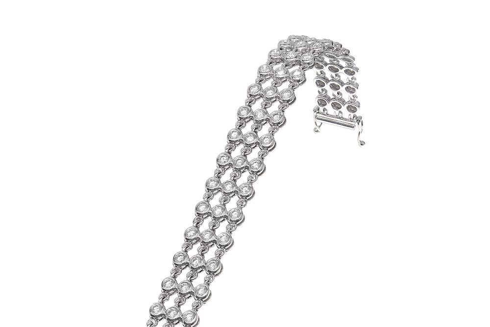 Catkin Three Diamond Bracelet — Alison Macleod Jewellery