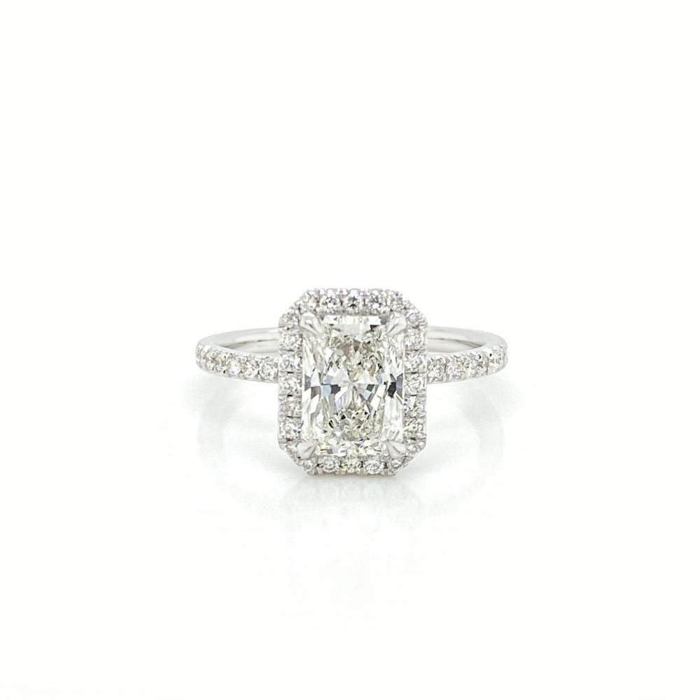 Radiant sales halo ring